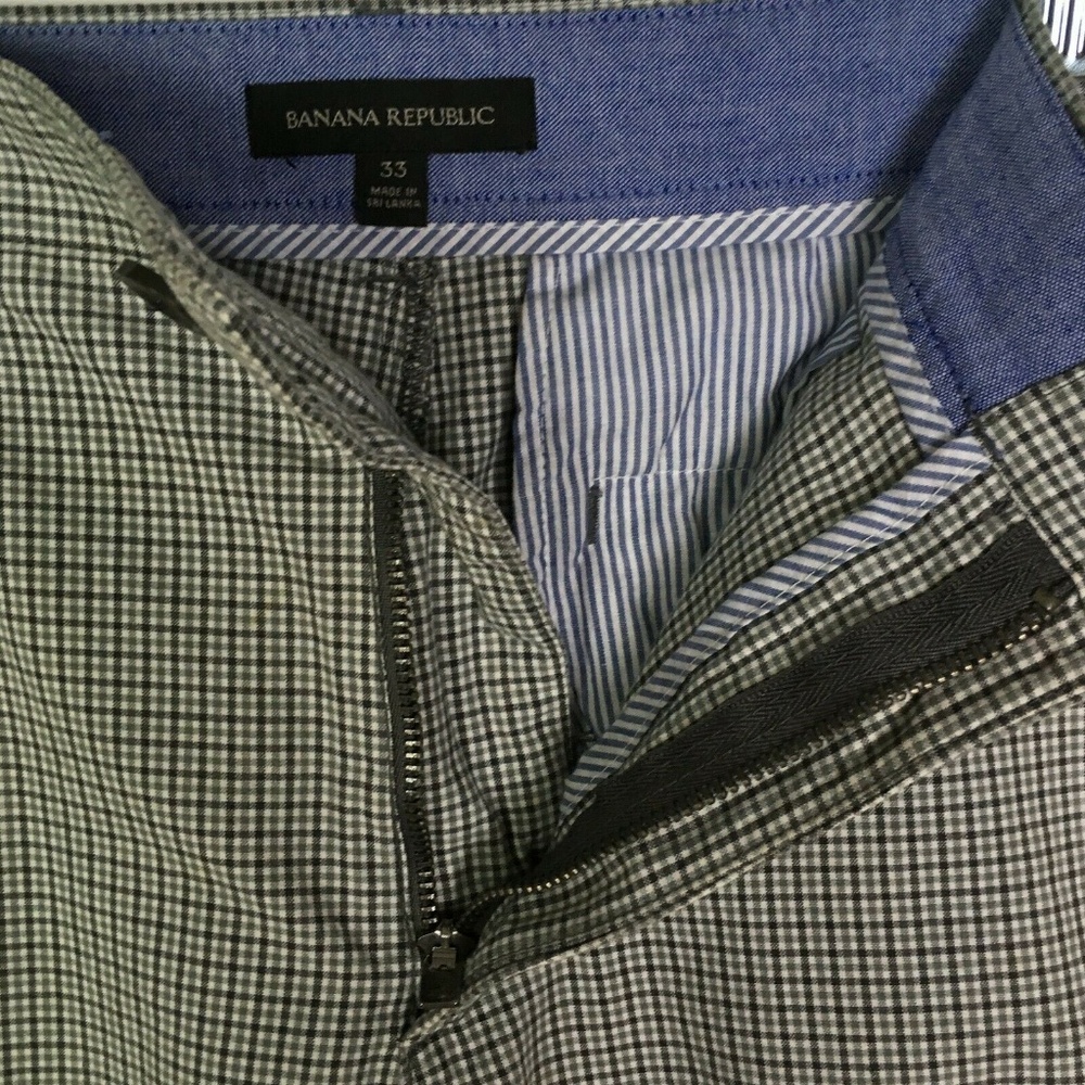 Banana Republic Men's Preppy Plaid Shorts Size 33 - Picture 4 of 7